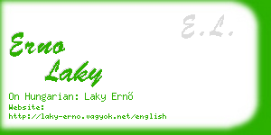 erno laky business card