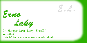 erno laky business card